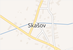 Skašov v obci Skašov - mapa části obce