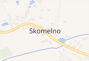 Skomelno v obci Skomelno - mapa části obce