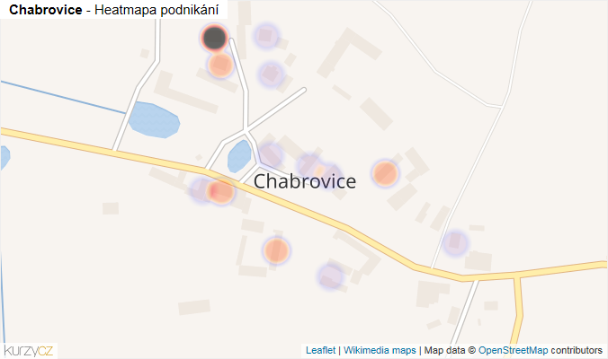 Mapa Chabrovice - Firmy v části obce.