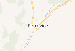 Petrovice v obci Skorošice - mapa části obce