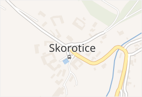 Skorotice v obci Skorotice - mapa části obce