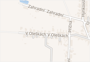 V Oleškách v obci Skrbeň - mapa ulice