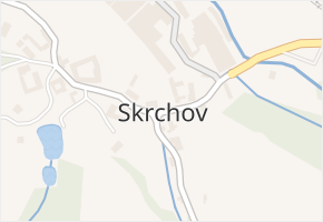 Skrchov v obci Skrchov - mapa části obce