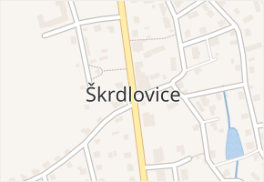 Škrdlovice v obci Škrdlovice - mapa části obce