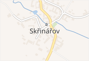 Skřinářov v obci Skřinářov - mapa části obce