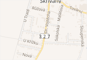Dr. Vojtěcha v obci Skřivany - mapa ulice