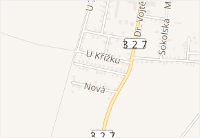 F. L. Čelakovského v obci Skřivany - mapa ulice