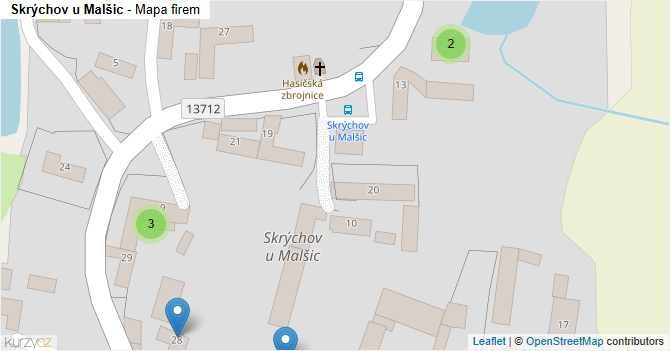 Skrýchov u Malšic - mapa firem