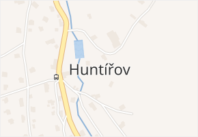 Huntířov v obci Skuhrov - mapa části obce