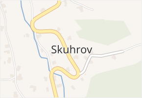 Skuhrov v obci Skuhrov - mapa části obce