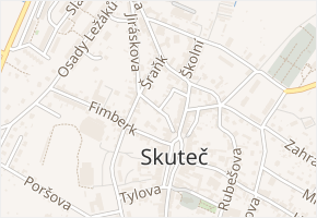 Fortna v obci Skuteč - mapa ulice