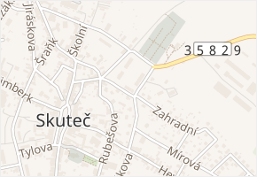 Havlova v obci Skuteč - mapa ulice
