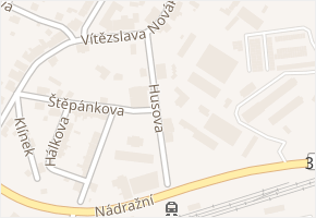 Husova v obci Skuteč - mapa ulice