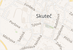 Tylova v obci Skuteč - mapa ulice