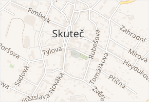 Tyršova v obci Skuteč - mapa ulice