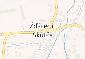 Žďárec u Skutče v obci Skuteč - mapa části obce