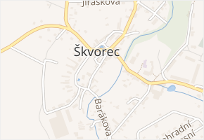 Masarykovo náměstí v obci Škvorec - mapa ulice