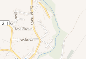 U hřiště v obci Škvorec - mapa ulice