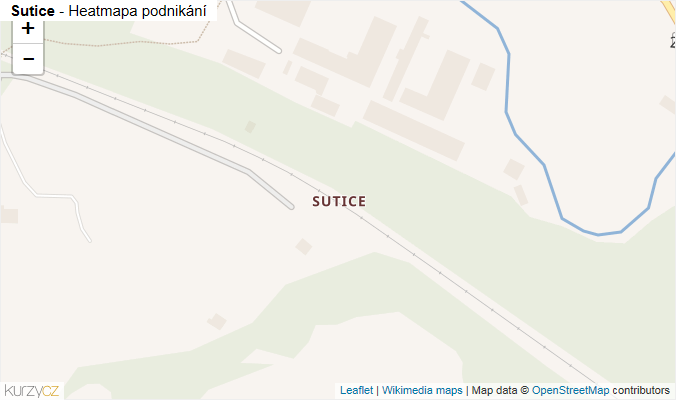 Mapa Sutice - Firmy v části obce.