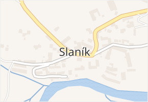 Slaník v obci Slaník - mapa části obce