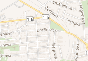 Dražkovická v obci Slaný - mapa ulice