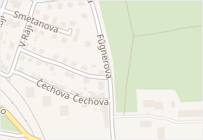 Fűgnerova v obci Slaný - mapa ulice