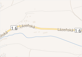 Lázeňská v obci Slaný - mapa ulice