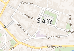 Masnokrámská v obci Slaný - mapa ulice