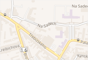 Na Sadech v obci Slaný - mapa ulice