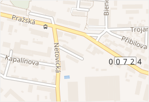 Šimberkova v obci Slaný - mapa ulice