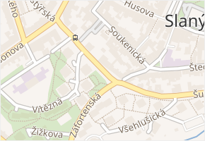 Šultysova v obci Slaný - mapa ulice