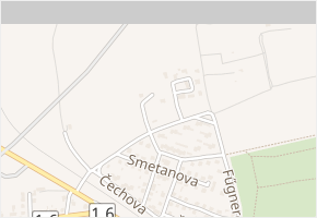 Třešňová v obci Slaný - mapa ulice