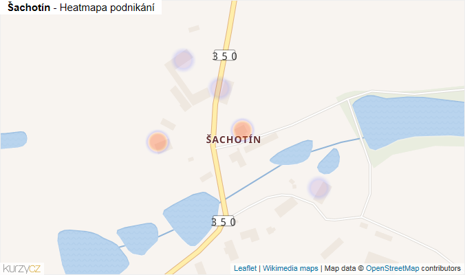 Mapa Šachotín - Firmy v části obce.