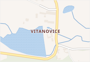 Vitanovice v obci Slapsko - mapa části obce