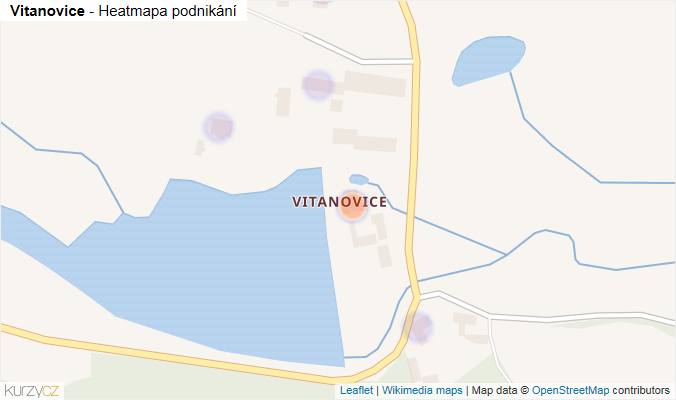 Mapa Vitanovice - Firmy v části obce.