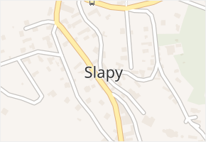 Slapy v obci Slapy - mapa části obce