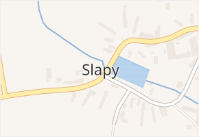 Slapy v obci Slapy - mapa části obce