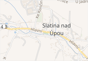 Slatina nad Úpou v obci Slatina nad Úpou - mapa části obce