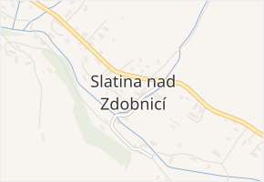 Slatina nad Zdobnicí v obci Slatina nad Zdobnicí - mapa části obce