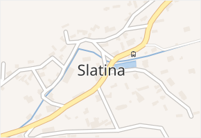 Slatina v obci Slatina - mapa části obce