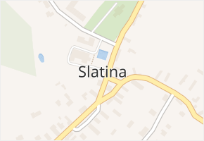 Slatina v obci Slatina - mapa části obce