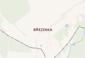 Březinka v obci Slatina - mapa části obce