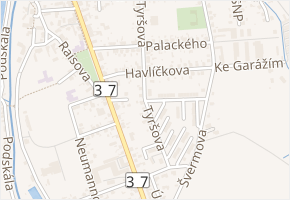 Družstevní v obci Slatiňany - mapa ulice