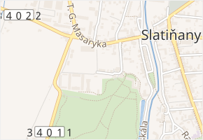 Farská v obci Slatiňany - mapa ulice
