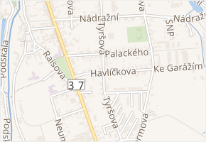 Havlíčkova v obci Slatiňany - mapa ulice