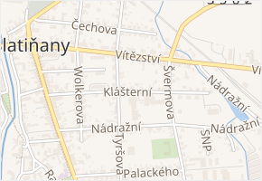 Klášterní v obci Slatiňany - mapa ulice
