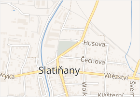 Schmoranzova v obci Slatiňany - mapa ulice