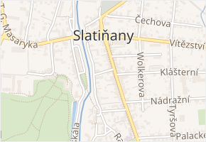 Spojovací v obci Slatiňany - mapa ulice