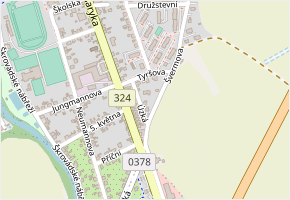 Úzká v obci Slatiňany - mapa ulice