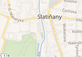 Vrchlického v obci Slatiňany - mapa ulice